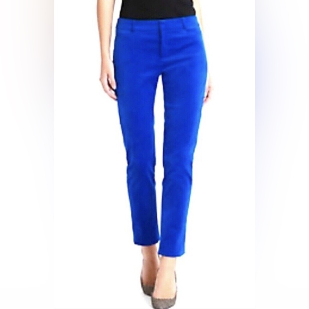 Banana Republic Electric Blue Cropped Ankle Pants